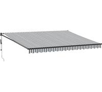 vidaXL Auvent rétractable Anthracite et Blanc 4,5x3 m Tissu & Aluminium