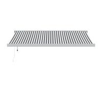 vidaXL Auvent rétractable Anthracite et Blanc 4,5x3 m Tissu & Aluminium