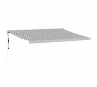 vidaXL Auvent rétractable Anthracite et blanc 4x3 m Tissu et aluminium