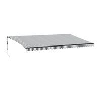 vidaXL Auvent rétractable Automatique Anthracite et Blanc 600x350 cm
