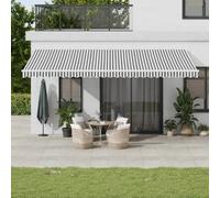 vidaXL Store automatique 600 x 350 cm anthracite et blanc