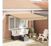 Vidaxl Auvent Rétractable Automatique Avec Bandes Led Multicolores 300x250 Cm