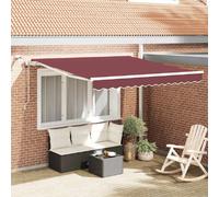 vidaXL Store automatique avec LED Bordeaux 300x250 cm