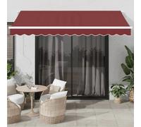 vidaXL Store automatique avec LED Bordeaux 350x250 cm