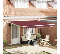 vidaXL Store automatique avec LED Bordeaux 400 x 300 cm