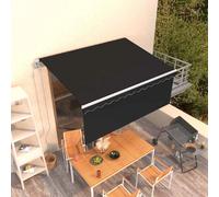VIDAXL Auvent rétractable automatique avec store 3,5x2,5 m Anthracite