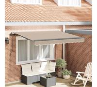 vidaXL, store enroulable beige, 350 x 200 cm, tissu