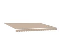 vidaXL Store à rallonge beige 450 x 300 cm en tissu et aluminium