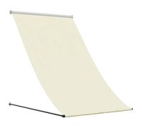 vidaXL Auvent rétractable 100 x 150 cm tissu et acier crème