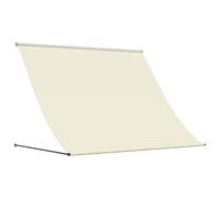 vidaXL Auvent rétractable Crème 250x150 cm Tissu et acier