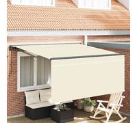 vidaXL Store rétractable Crème 300 x 250 cm Polyester et aluminium