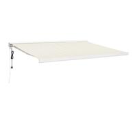 vidaXL Auvent rétractable Crème 4,5x3 m Tissu et aluminium