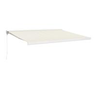 vidaXL Auvent rétractable 4x3 m Tissu et aluminium Crème