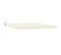 vidaXL Store électrique rétractable, couleur crème, 4,5 × 3 m