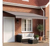 vidaXL Store électrique rétractable, gris clair et anthracite, 5 x 3 m