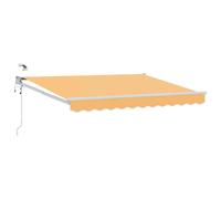 vidaXL Auvent rétractable électrique Sable 100% Polyester et Aluminium