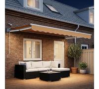 Auvent électrique rétractable vidaXL, couleur sable