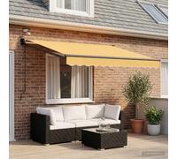 Auvent électrique rétractable vidaXL, couleur sable
