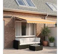 Auvent électrique rétractable vidaXL, couleur sable, 2,5 x 2 m