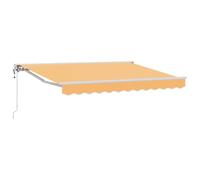 Auvent électrique rétractable vidaXL, couleur sable, 4 × 3,5 m
