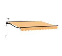 Auvent électrique rétractable vidaXL, couleur sable, 4 x 3 m
