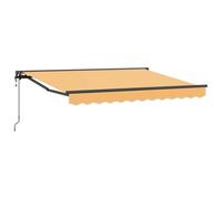 vidaXL Auvent rétractable électrique Sable 4 x 2 m, Auvent rétractable rectangulaire Moderne, Solution d'ombre pour patios, balcons, Jardins, résistant et Ajustable