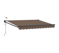 Auvent électrique rétractable vidaXL, couleur taupe