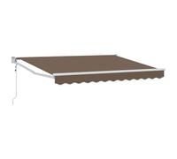 vidaXL Store taupe 3,5 x 2 m en polyester et métal