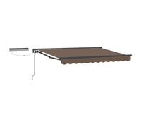 vidaXL Auvent rétractable électrique Taupe 2,5 x 2 m, Couverture de terrasse extérieure, auvent électrique rétractable Moderne, Protection Polyvalente, résistant aux intempéries