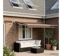 vidaXL Auvent rétractable électrique Taupe 3,5 x 2 m