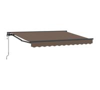 vidaXL Auvent rétractable électrique Taupe 3,5 x 2 m, Auvent rétractable rectangulaire Moderne, Solution d'ombre pour patios, balcons, Jardins, résistant et Ajustable