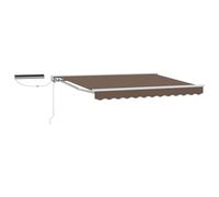 vidaXL Auvent rétractable électrique Taupe 4,5 × 3,5 m, Couverture de terrasse extérieure, auvent électrique rétractable Moderne, Protection Polyvalente, résistant aux intempéries
