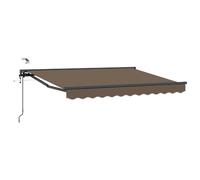 vidaXL Auvent rétractable électrique Taupe 4,5 × 3 m