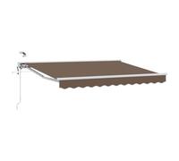 Auvent électrique rétractable vidaXL, couleur taupe, 4 x 2 m
