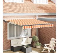 vidaXL Store extensible 3330260 Jaune et orange 350 x 250 x 165 cm Polyester et métal
