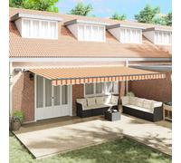 vidaXL Auvent rétractable Jaune et Orange 600 × 300 cm