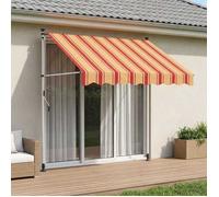 vidaXL Store à enroulement manuel Multicolore 400 x 115 x 300 cm