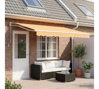 vidaXL Auvent Rétractable Sable 4 x 2 m tissu
