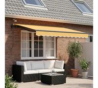 vidaXL, store enroulable, couleur sable, 450 x 300 cm, polyester