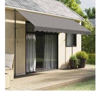 vidaXL Auvent Rétractable, Store avec Hauteur Réglable, Marquise Soleil de Balcon, Banne de Jardin Terrasse Patio, 368741