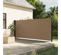 vidaXL Marquise latérale extensible Taupe 180x500 cm