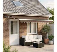 vidaXL Auvent rétractable Taupe 450 × 300 cm Tissu et Aluminium