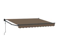 vidaXL Auvent Taupe 3,5 x 2 m Polyester et métal