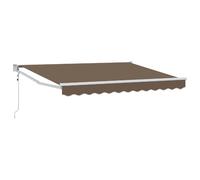vidaXL Auvent Taupe 3,5 x 2 m Polyester et métal