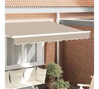 Vidaxl Auvent Valance Pour Cadre De 2,5 M Beige 2,3x0,2 M