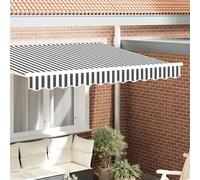 vidaXL Auvent Valence pour Cadre de 2,5 m Anthracite et Blanc 2,3x0,2 m