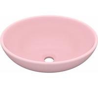 vidaXL avabo ovale mat rose 40x33 cm Céramique