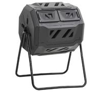 vidaXL Bac à compost de jardin 160 L - Noir