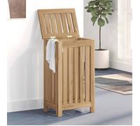 vidaXL Bac à linge 35x25x60 cm bois massif teck
