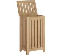 vidaXL Bac à linge 35x25x60 cm bois massif teck